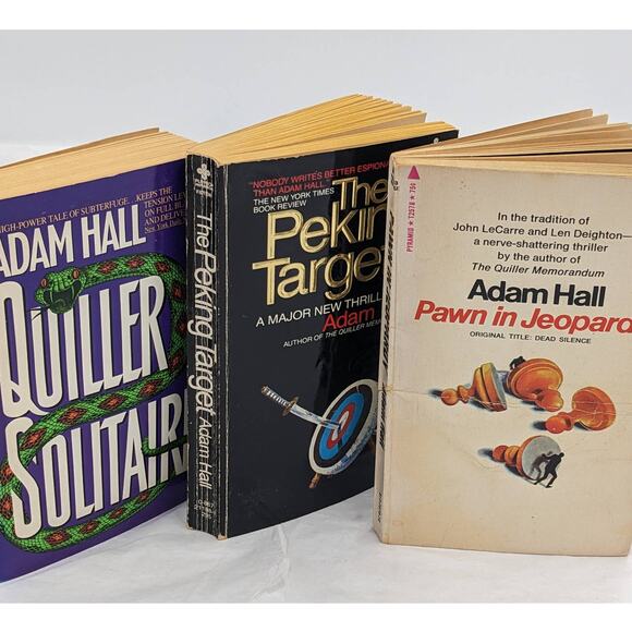 Adam Hall Lot 6 Paperback Books Quiller Run Peking Target Pawn Jeopardy Vintage - Picture 9 of 15